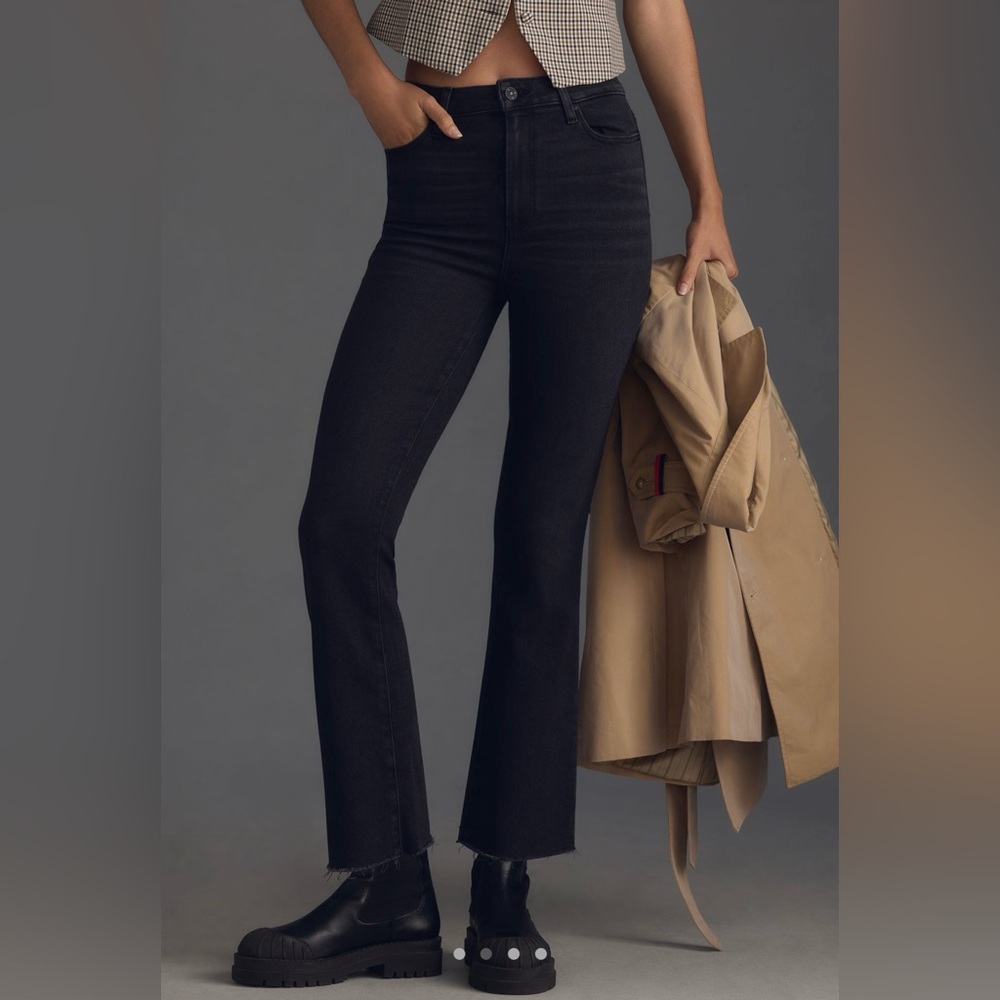 PAIGE Women's Dark Gray Ankle Jeans
